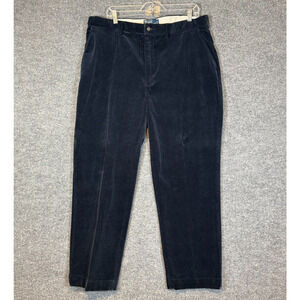 Polo Ralph Lauren Pants Mens 38x30 Blue Corduroy Cotton Vintage Chinos‎ Casual
